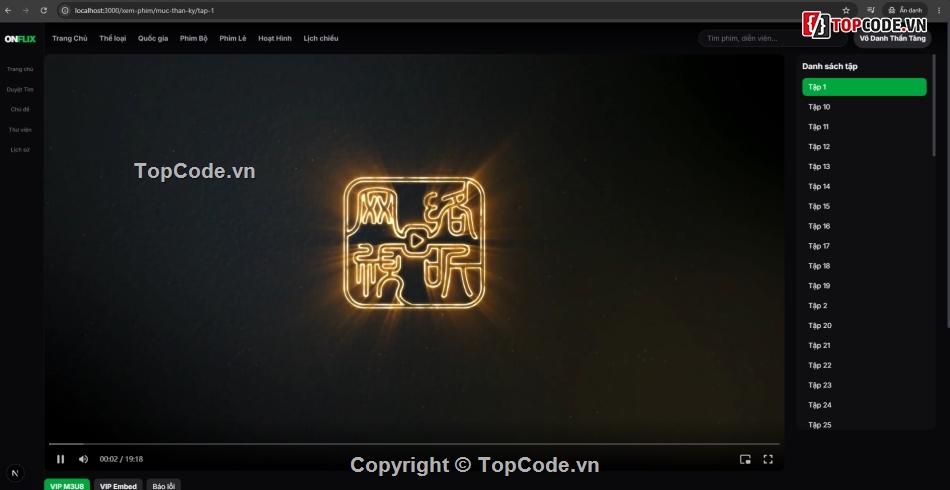 onifix,Source Code Xem Phim,Web xem phim,Larravel,source code nextjs,Code web
